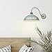 Golden Lighting -Kinsley 1-Light Swing Arm in Aged Galvanized Steel and Antique Teal- Light Fixture, Sconces Wall Lighting, Wall Sconce, Wall Sconces, Homestead, Foyer Light, Kitchen Fixtures,