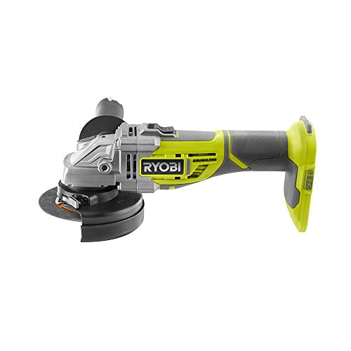 Ryobi 18-Volt Brushless 4-1/2 In. Cut-Off Tool/Angle Grinder Kit With Battery And Charger, (Non-Retail Packaging, Bulk Packaged) #TOP1