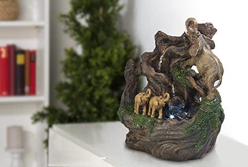 Zimmerbrunnen infactory Tischbrunnen mit beleuchtetem Elefanten