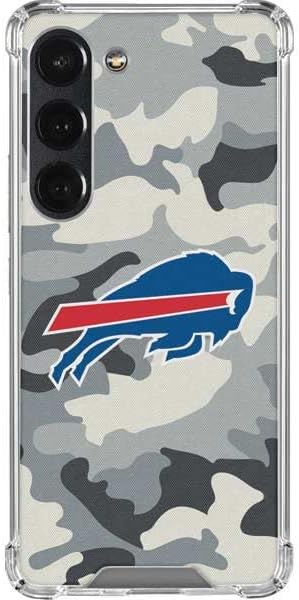 Skinit Clear Phone Case Compatible with Galaxy S23 - Officially Licensed NFL Buffalo Bills Camo Design