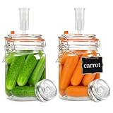 Rlssaki 2 Piezas Tarros de Fermentación con Cierre de Aire,750ml