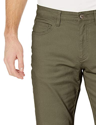 Amazon Essentials Men's Skinny Fit 5-Pocket Comfort Stretch Chino Pants, Olive, 40W x 30L - image 3
