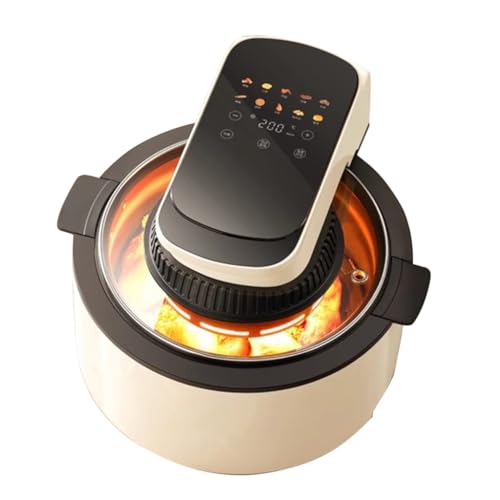 Easnuroz 5L Household Air Fryer Visual Intelligent Touch Screen Multifunctional Cooking Electric Oven Catering Machine