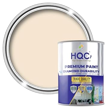 HQC Anti Damp, Anti Mould and Condensation -Magnolia Matt Finish - 1 Litre - Prevent & Control Damp On Internal Walls & Ceilings - Easy To Apply