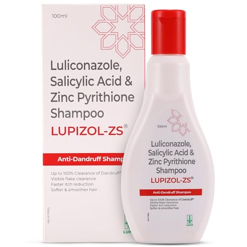 Image of LUPIZOL-ZS Anti Dandruff Shampoo, Reduces Dandruff Upto 100% and Scalp Irritation, Strengthens and Softens Hair, With Luliconazole, Dermatologically Tested, All Hair Types, For Men and Women, 100ml.