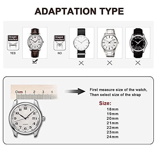 Nice Pies Canvas Nylon Genuine Leather Watch Band Replacement Wrist Band With Butterfly Development Folding Clasp Buckle Sports Military Retro Men Watchbands (22Mm, Green) #TOP5