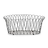 Two's Company French Wireworks Alfabia Double Planter Basket w/Rusted Metal Finish