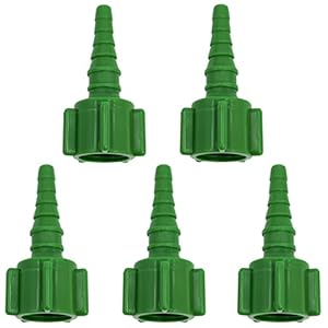 5pk Oxygen Tubing Swivel Nipple Chr...