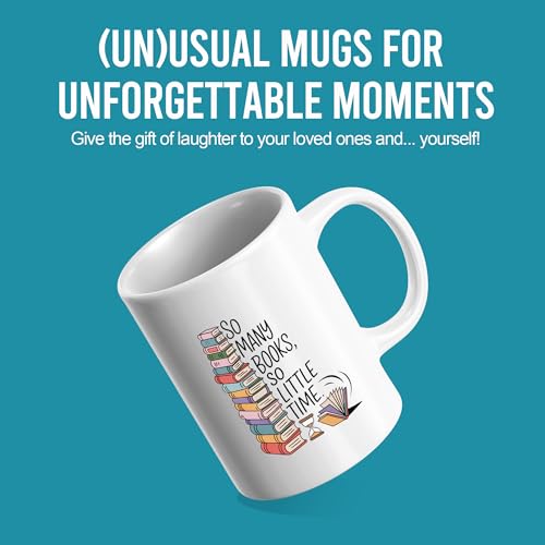 Taza de cerámica blanca Panvola 11 oz con diseño lector miniatura 2