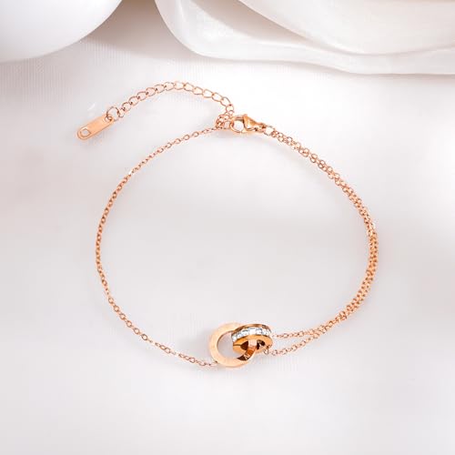 Image of Rubans Oxidised Anklets Jewellery Gift for Women & Girls | Kundan Ethnic Traditional