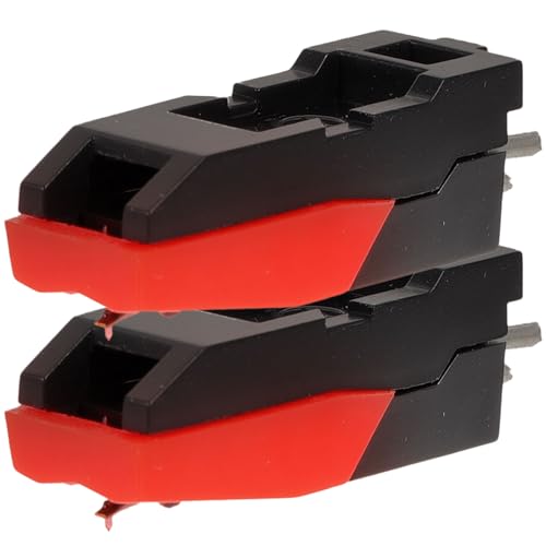 ERINGOGO Puntine di Ricambio per Giradischi 2 Pezzi Ago dello Stilo in Plastica Attacco Stilo Semplice per Giradischi Vinili e Accessori Dj