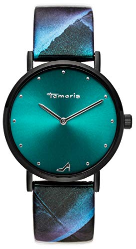 Preisvergleich Produktbild Tamaris Damen Analog Japanisches Quarzwerk Uhr mit Leder Armband TW075
