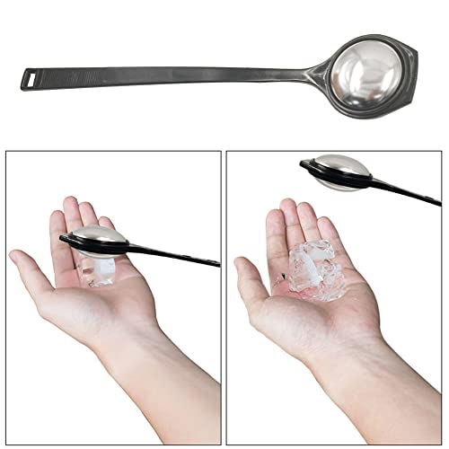 Hdtyyln 3 Pcs Ice Mallet, Ice Tapper, Stainless Steel Mallet for Crushed Ice, Ice Picks, Ice Crushers for Home Use Gadget, Bar Drinks Mixed Tools, Portable Mallet Tool for Bartender, Black - Thumbnail 4