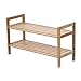 Oceanstar 2-Tier Bamboo Shoe Rack, Brown, SR1309