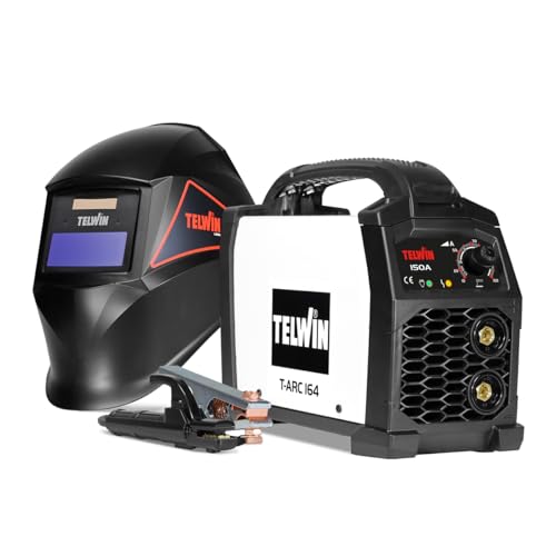 Telwin T-Arc 164 Saldatrice Inverter Elettrodo MMA 150A, con Maschera