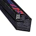 Yongchuantie 2.36'' Slim Ties for Men Fashion 6cm Skinny Neckties Men's Navy Blue Red Plaid Pattern Black Trim Business Casual Tie for Office Wedding (W06)