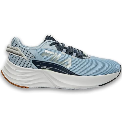 Tenis Fila Racer Flexor Feminino,Azul Claro/Marinho/Verde,37