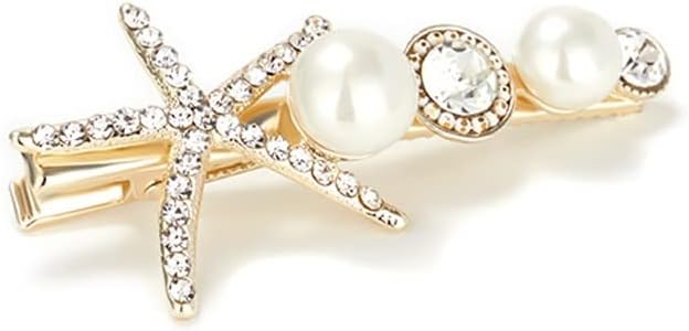 女の子のためのヘアアクセサリー クリエイティブヒトデヘアピンアヒルのヘッドクリップ秋と冬のバングヘアクリップエレガントなヘア クリップバッククリップトップクリップヘアアクセサリー かわいいヘアアクセサリー Color A