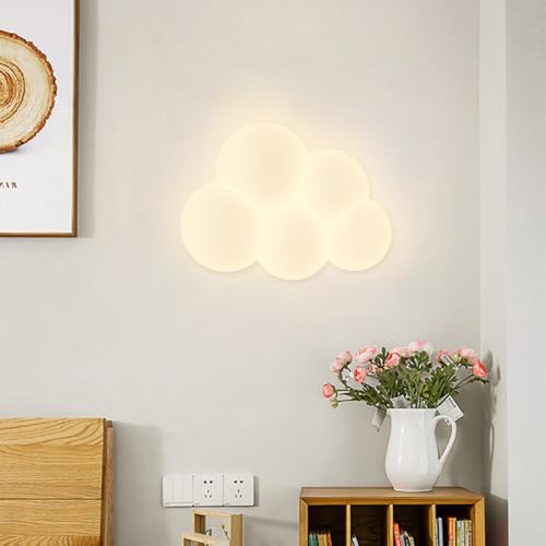 Lámparas de pared acrílicas de diseño moderno con iluminación decorativa LED de nube 8