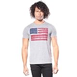 Lucky Brand Men's Tye Dye Flag Tee, Grey, X-Large