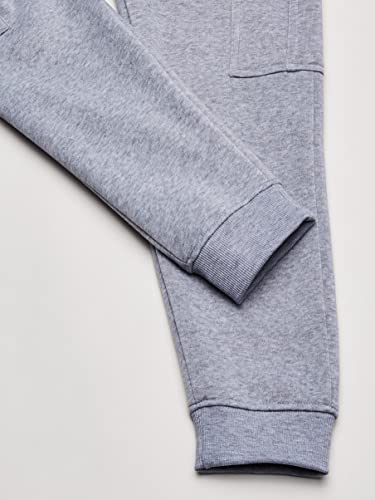 Southpole Big Boys Cargo Pocket Fleece Jogger Pants, Age 8-18, Heather Grey, Medium #TOP3