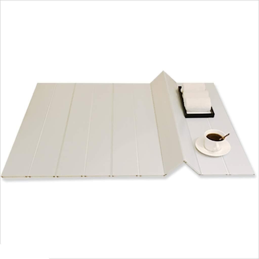 Bath Trays Bathtub Cover Anti-dust Dust Board Bathtub Insulation Cover PVC White Bathroom Trays (Size : 165 * 80 * 0.7cm) (145 * 80 * 0.7cm)