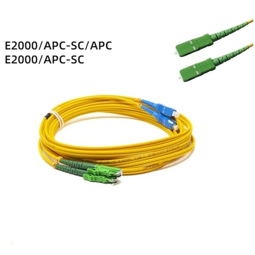 Cable de fibra óptica E2000 a SC dúplex de 7m para conectar rack de servidores 3