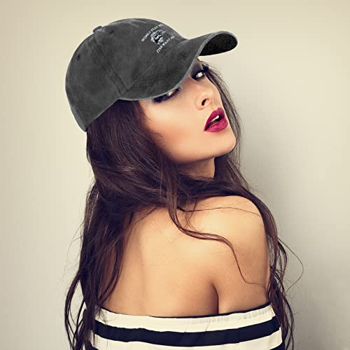Embroidered Women Want Me Fish Fear Me Hat For Men Women Funny Trucker Dad Baseball Cap Perfect Fishing Presents Gifts Black (Women Fear Me-Hat) #TOP3