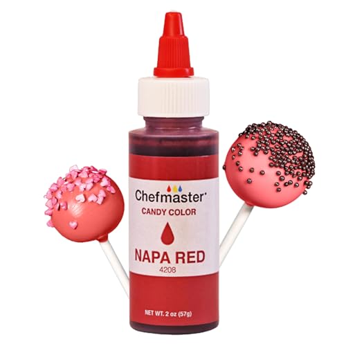 Chefmaster Napa Red Candy Color, Oil-Based Dye, 2 oz