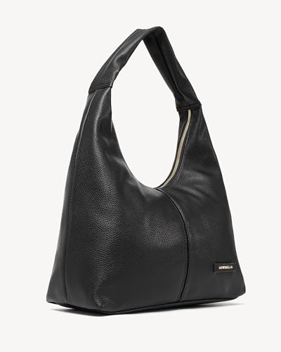 Image of NEWBELLA Small Shoulder Bags for Women - Trendy Underarm Purse & Crossbody Handbag for Daily Commute & Evening (Black-3)
