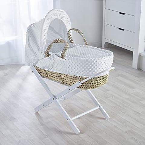 Kinder Valley Palm Moses Basket with Stand Cover