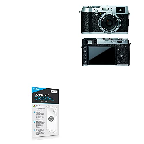 BoxWave Screen Protector Compatible With Fujifilm x100T (Screen Protector ClearTouch Crystal (2-Pack), HD Film Skin - Shields From Scratches