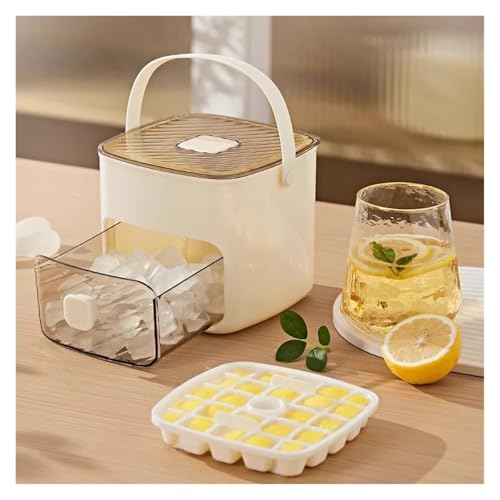 Molde de Hielo con 48 Cubos y Cajón con Asa Blanca miniatura 4