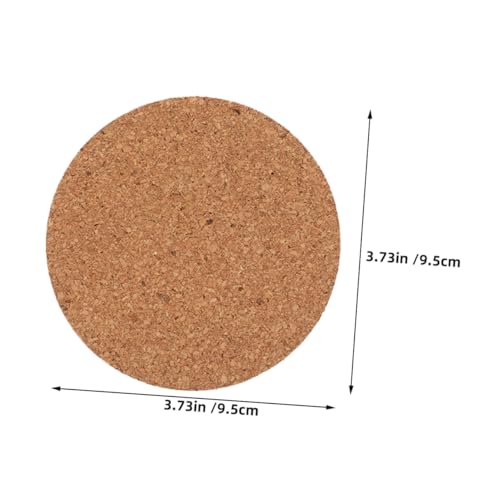Sous-verres ronds liège antidérapants dessous de table - 3