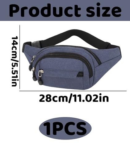 Image of Waist Bag for man, Fanny Bag for Men, Fanny Pack，Durable Fanny Bag for Travel, Running, Hiking, and Gym Workouts