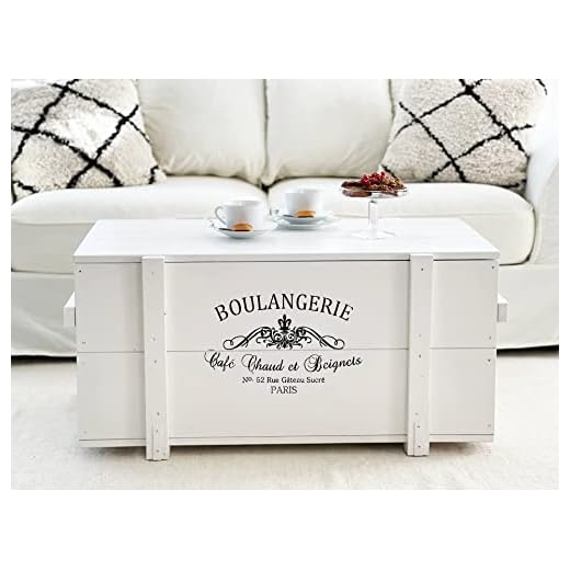 Uncle Joe's Shabby Chic trälåda lastlåda förvaring vintage transportbox soffbord