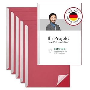 STRATAG Rote Klemmschienen A4 Set (6 Stück)