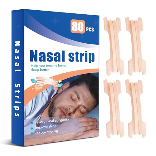 Nasal Strips for Breathing Relief, 80 Pieces