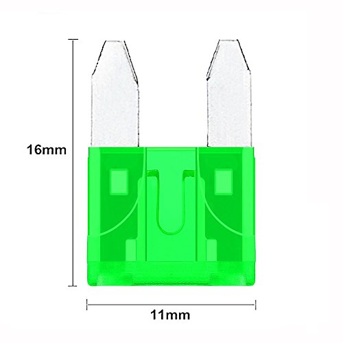 Qook 120 Pieces Assorted Car Truck Standard Blade Fuse Box Set Assortment Kit(10 15 20 25 30 AMP),Blue Box