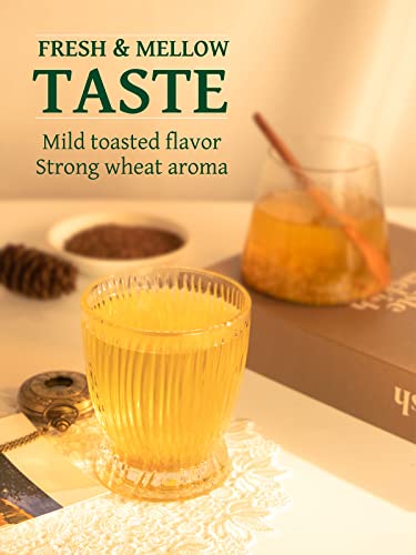 Image of TeeLux Tartary Buckwheat Tea, Roasted Buckwheat Groats, Caffeine Free, 14oz | High Mountain Roasted Buckwheat Groats, Nutty & Toasty Flavor, Loose Leaf, Sugar Free, Enjoy Hot or Iced