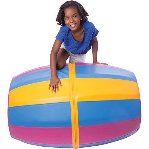 Fun And Function Sensasoft Play Barrel For Kids, Encourages Development Of Motor Planning Helps Children With Movement Challenges Building Confidence Coordination & Balance 39"L X 28" X 17" Diameter #TOP30