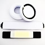 White Replacement Headband Ear Pad Earpads Cushion Set For Beats by Dr. Dre Pro Detox Headphones