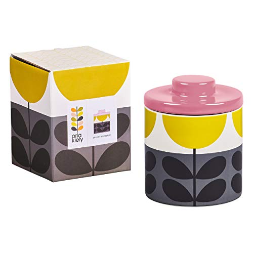 Orla Kiely OK614 Storage Jar-Sunflower Ochre Kitchen, Ceramic