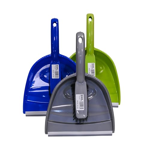 SWL Dustpan and Brush Set | Compact & Durable Sweeping Set | Ergonomic Handle for Comfortable Grip | Ideal for Home, Office, and Small Cleanups | Easy to Use, Lightweight, and Efficient (2)