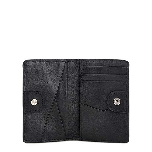 Cuadra Men's Cardholder in Genuine Stingray Leather Black, B3007MA2
