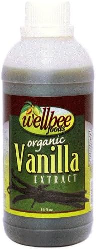 WellBee Foods Pure ORGANIC Vanilla Extract 16 oz.
