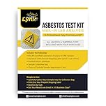 Asbestos Test Kit for Home – DIY Asbestos Sampling + NVLAP Certified Lab Analysis Included, 72-Hour Results, Prepaid Return Shipping, Easy Instructions, Test Popcorn Ceilings, Tiles, Insulation & More