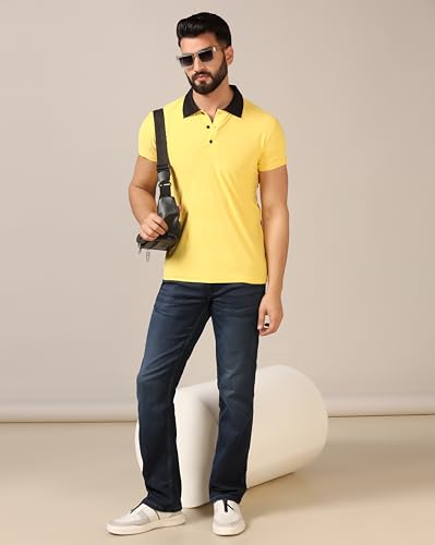 Image of TOPLOT Men's Regular Fit Polo T-Shirt