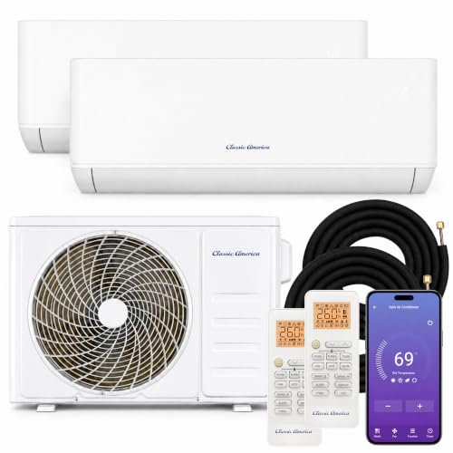 Image of Classic America Duet Series 18000 BTU 9K+9K BTU Multi Split AC /Heat Pump
