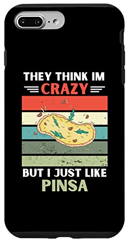 ���B���e�[�W They Think Im Crazy But I Just Like Pinsa Lover �X�}�z�P�[�X iPhone 7 Plus/8 Plus �p